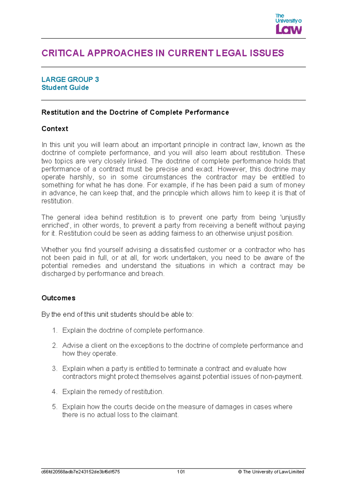 2425 crit lg03 ce01 student guide - CRITICAL APPROACHES IN CURRENT ...