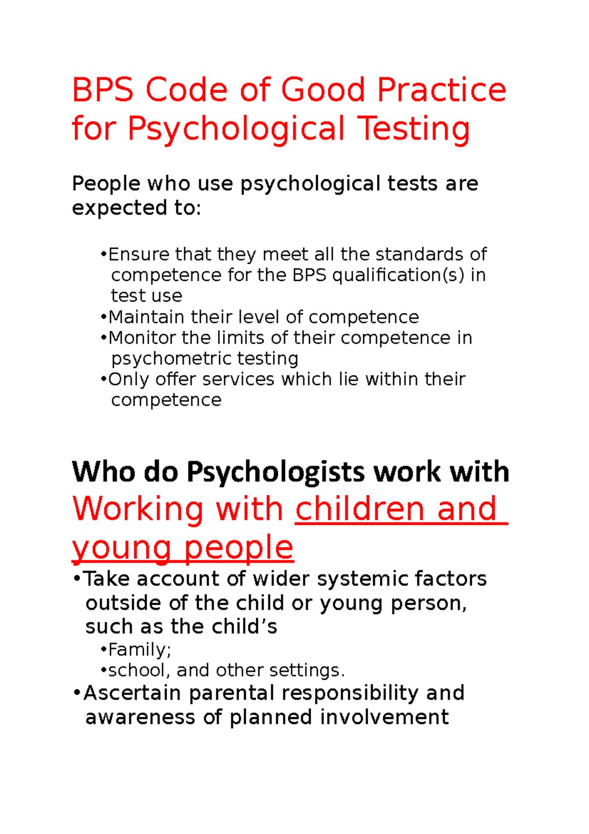 APP 3 - Lecture notes 1 - BPS Code of Good Practice for Psychological ...