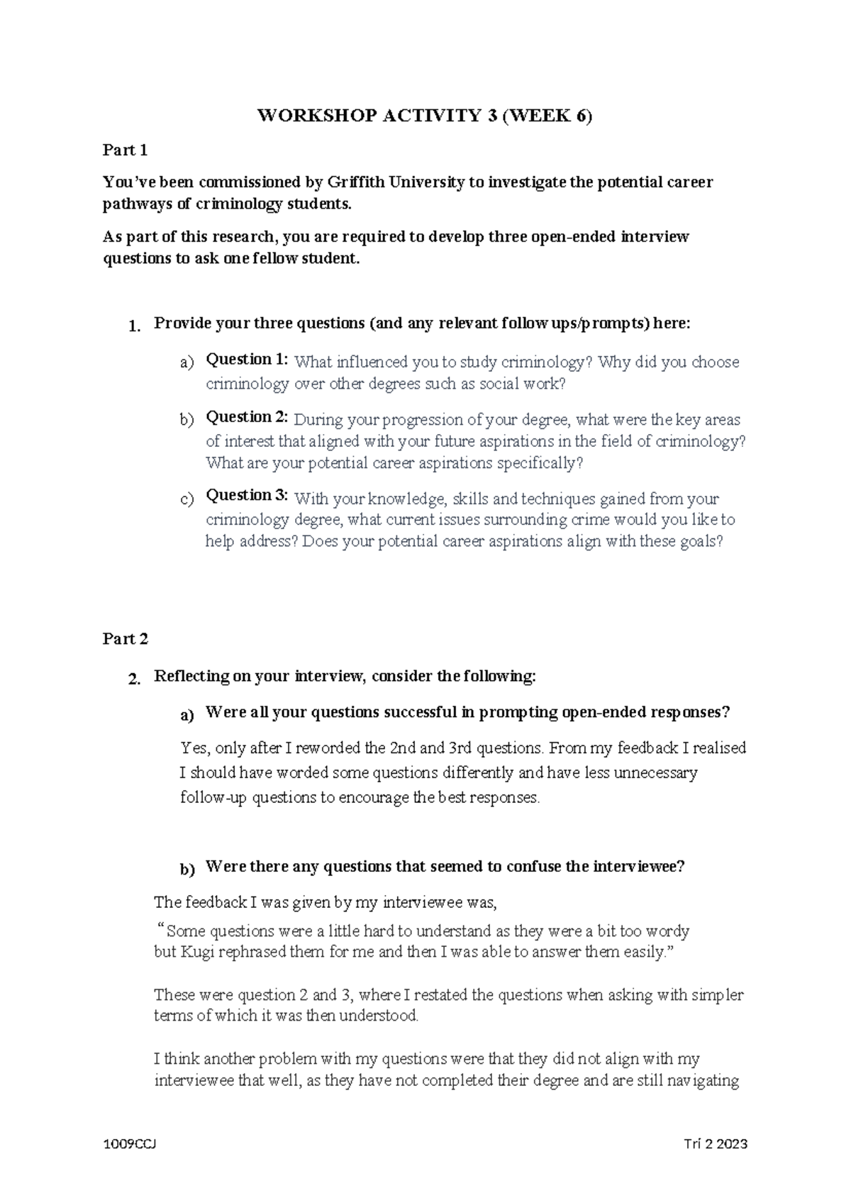 Workshop 3 - template - WORKSHOP ACTIVITY 3 (WEEK 6) Part 1 You’ve been ...