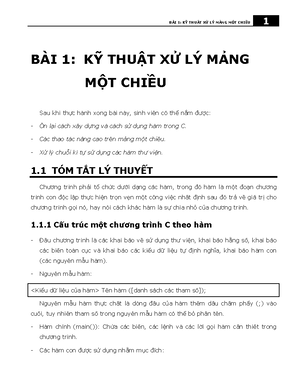 Bai tap thuc hanh Ky thuat lap trinh - KỸ THUẬT LẬP TRÌNH BÀI TẬP THỰC ...