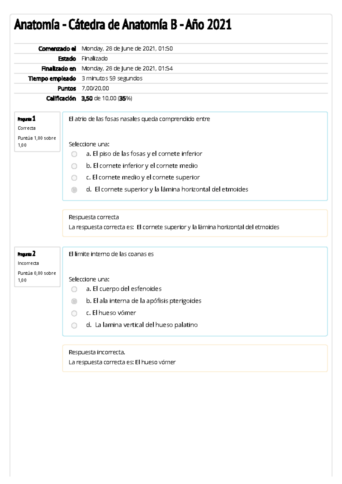 9 Y 10ma Autoevaluación Anatomia Catedra B Esplacnologgia - Pregunta 1 ...