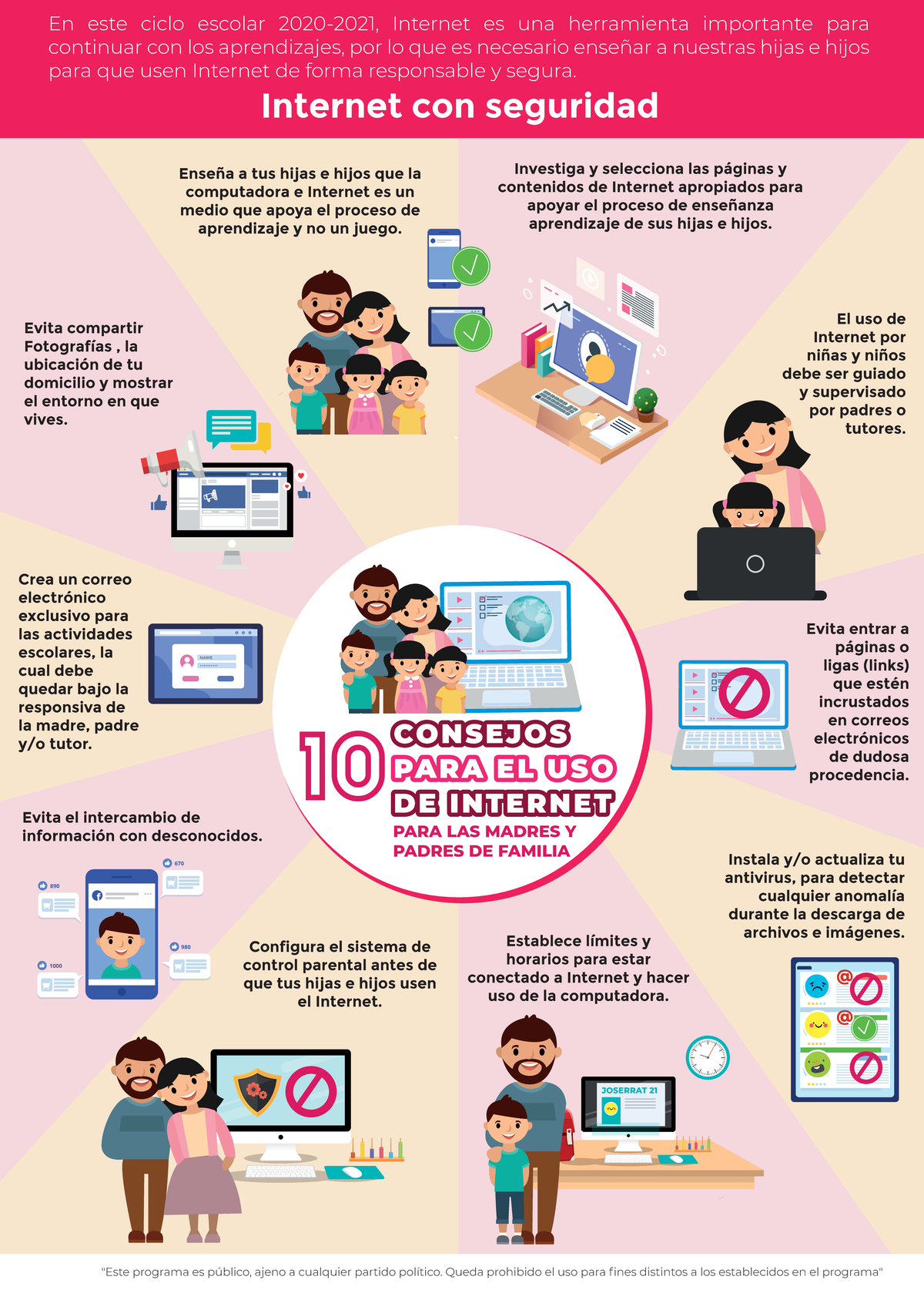 8. Infografía 10 Consejos uso de internet padres - 1 01 0 