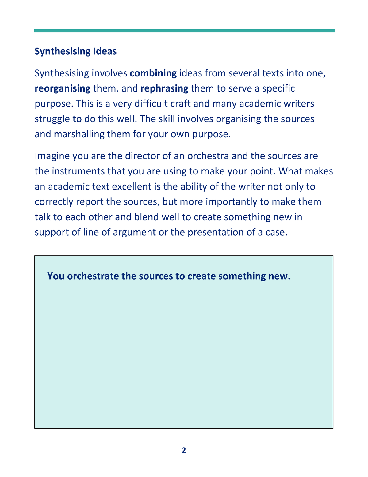 es1103-tutorial-5-notes-synthesising-ideas-synthesising-involves