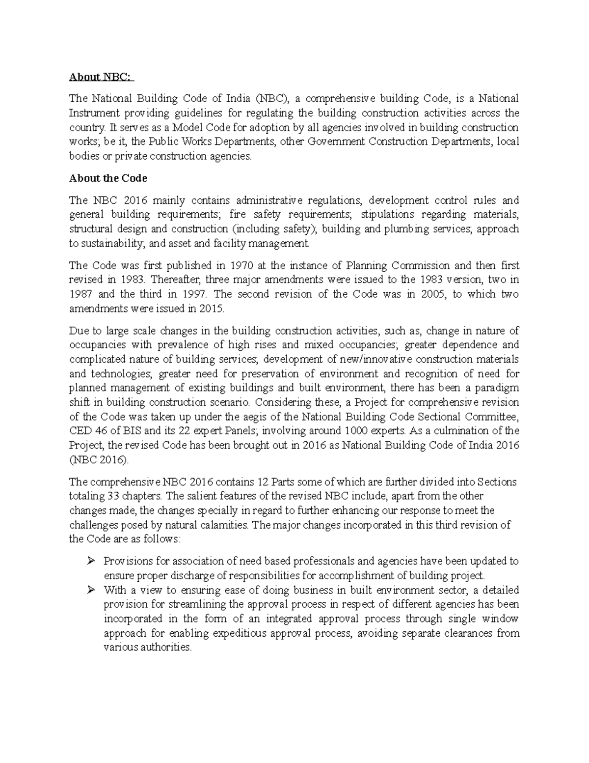 NBC - Basics - Great Document - About NBC: The National Building Code ...