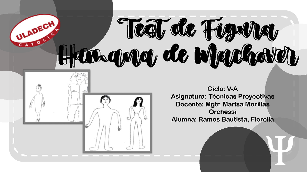 FICHA TÉCNICA DEL TEST DE LA FIGURA HUMANA DE MACHOVER - Humana de
