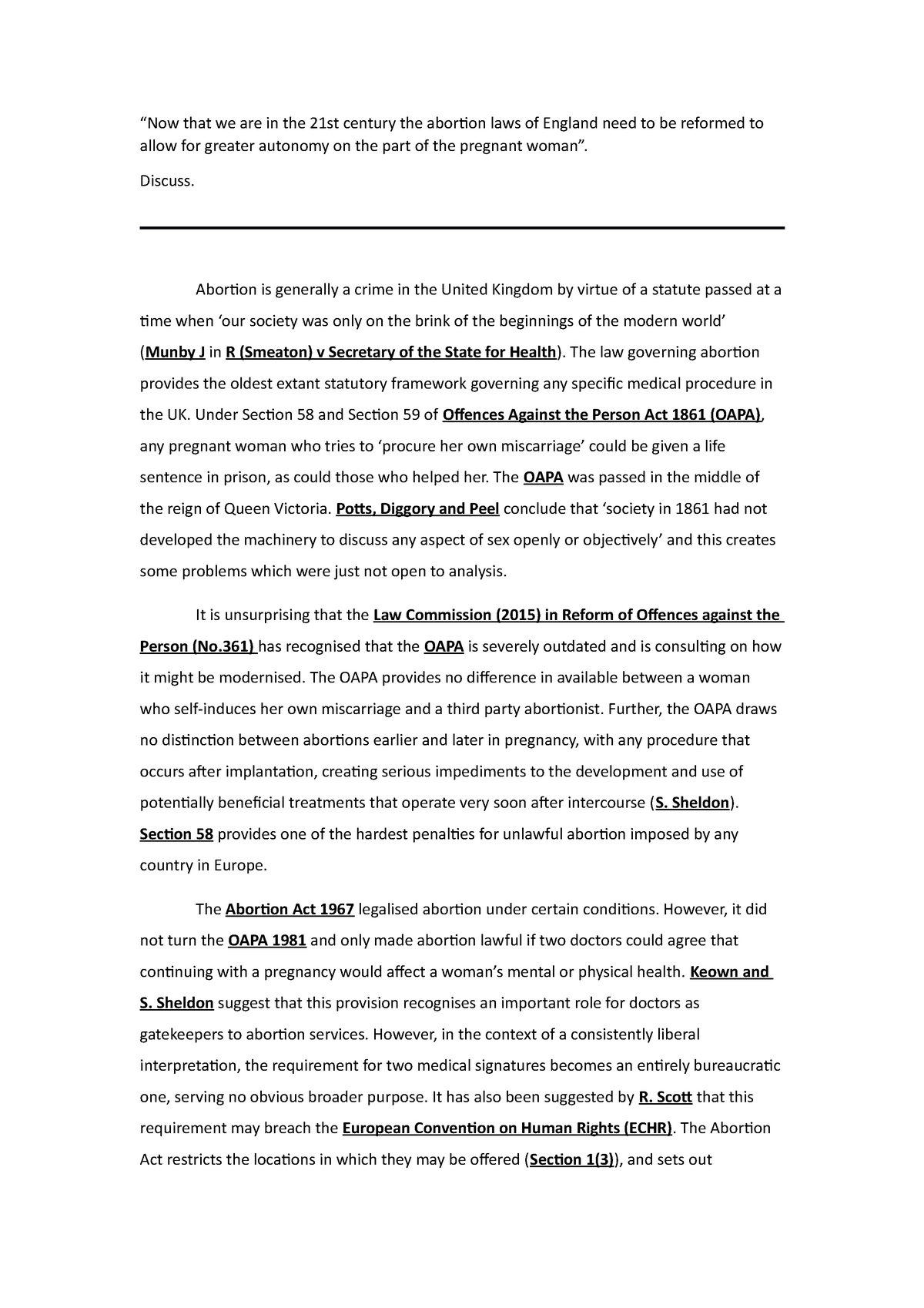 abortion essay pdf