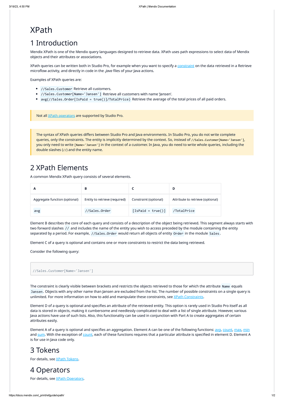 Xpath Mendixprintrefguidexpath 1 Xpath 1 Introduction Mendix Xpath Is One Of The Mendix 3204