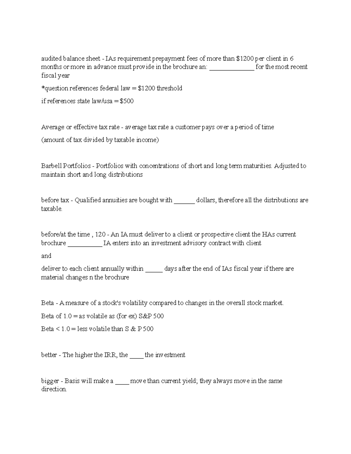 Note 2 - series 66 - audited balance sheet - IAs requirement prepayment ...