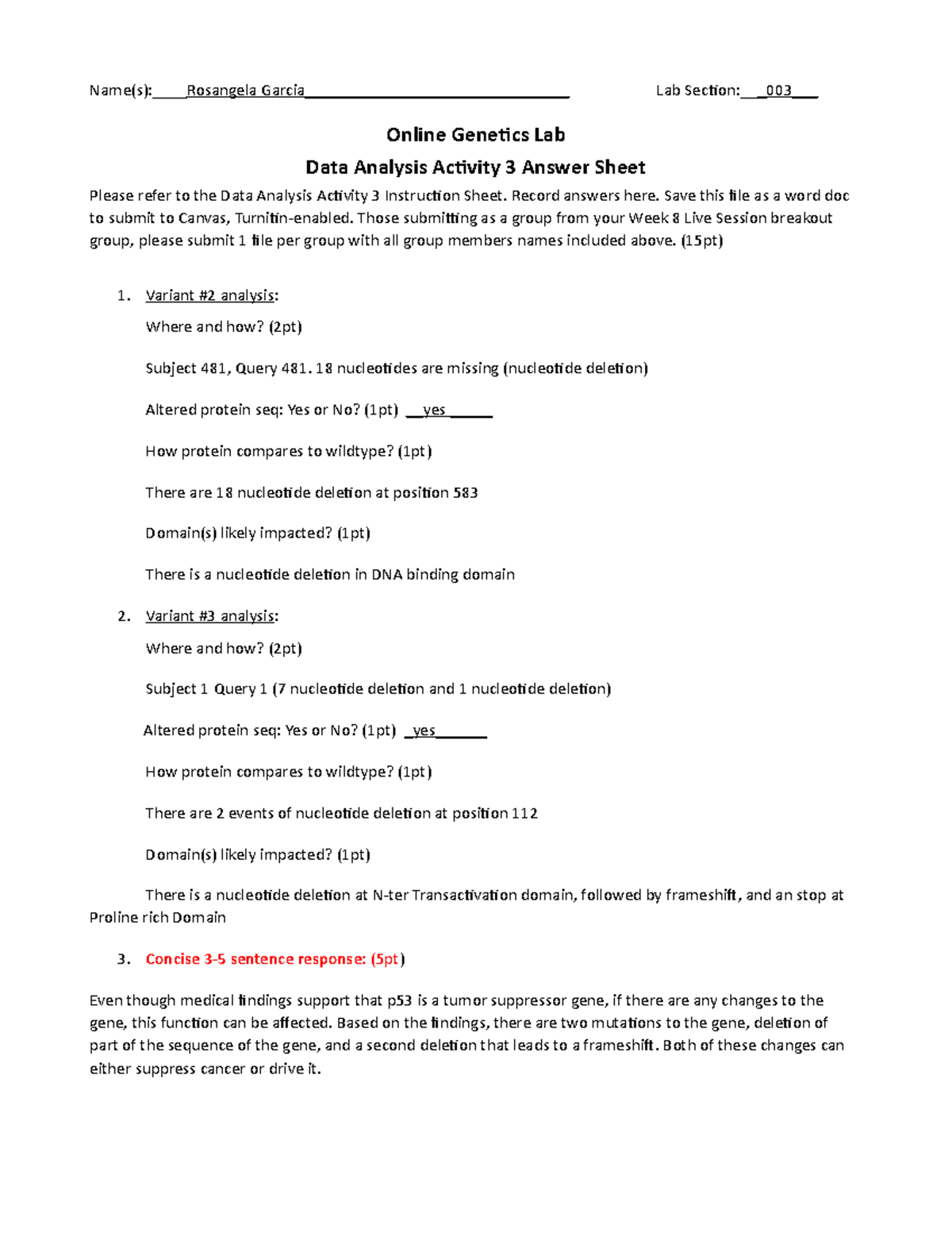 Activity 3 Name(s)Rosangela Garcia___________________________ Lab Section003 Online