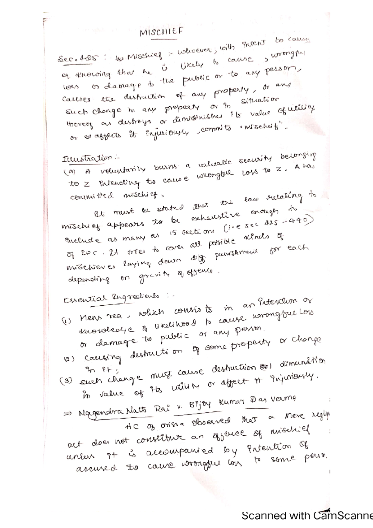 Unit 5 IPC - Notes is to the point - BA.LLB 5 years law - Studocu