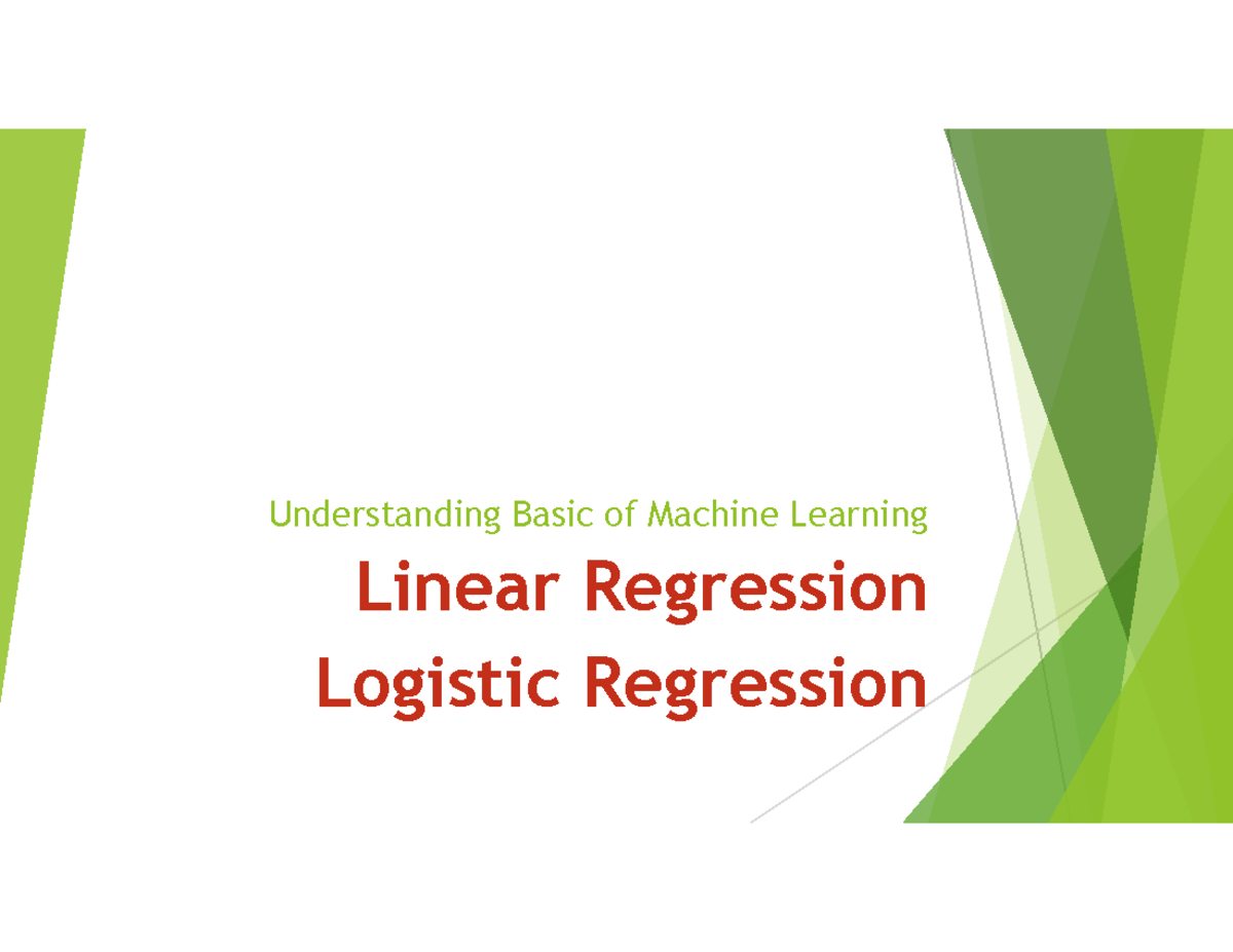 Lab6 Regression using sk Learn - Understanding Basic of Machine ...
