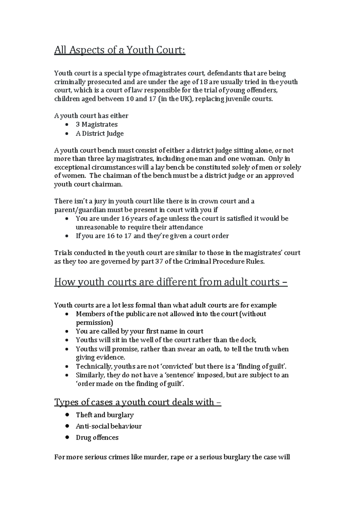 Youth Court Blog Blog All Aspects of a Youth Court Youth court is