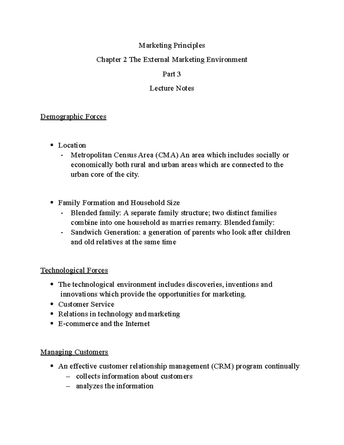 Marketing Principles Lecture Notes Ch 2 Part 3 - Marketing Principles ...