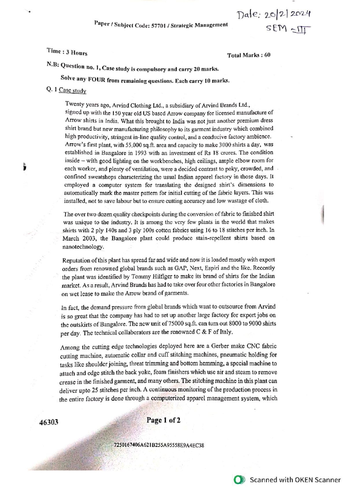 MMS Que. Paper Sem-III 2024 - Sterling Institute of Management Studies ...