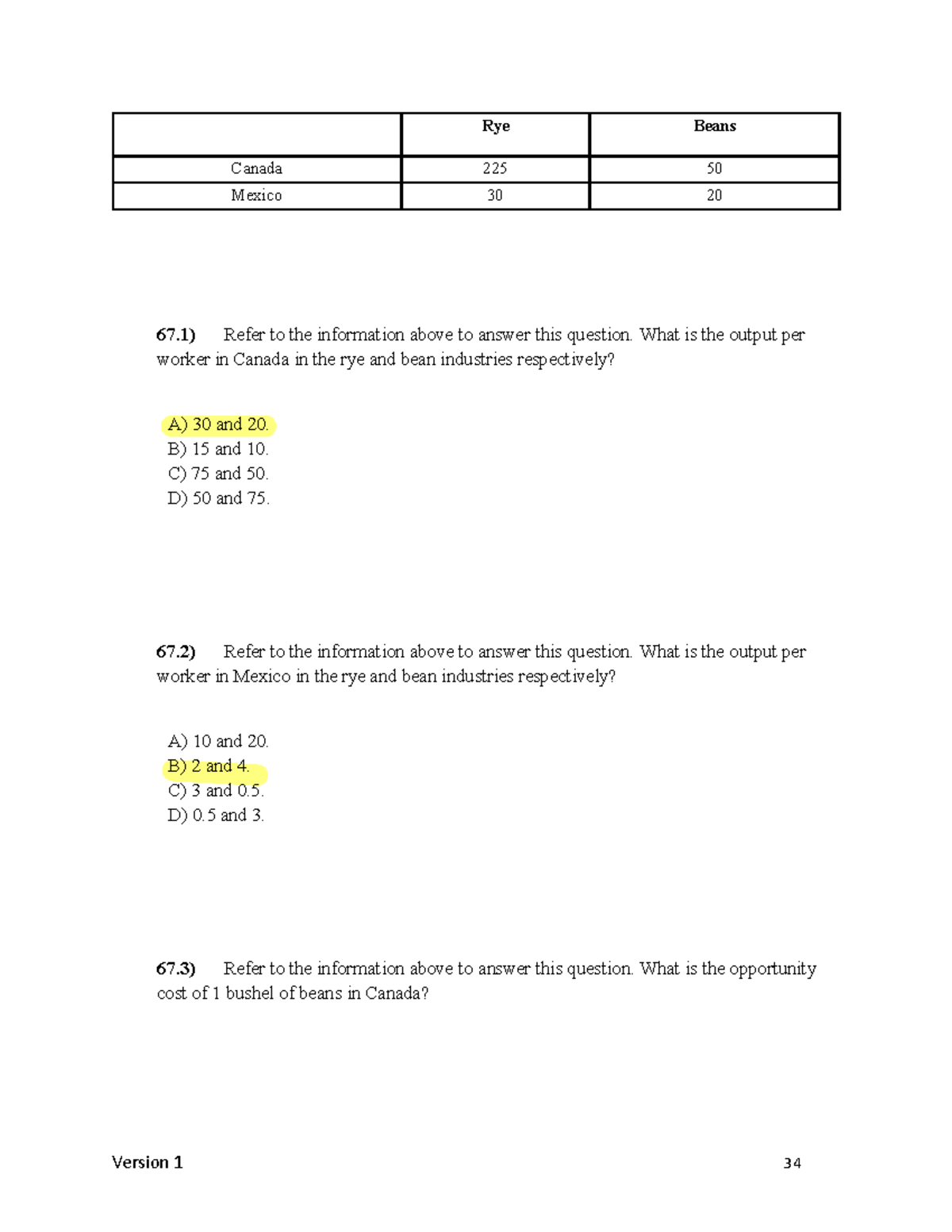 Chap 10-10ce-Macro-34-36 - Version 1 34 Rye Beans Canada 225 50 Mexico ...