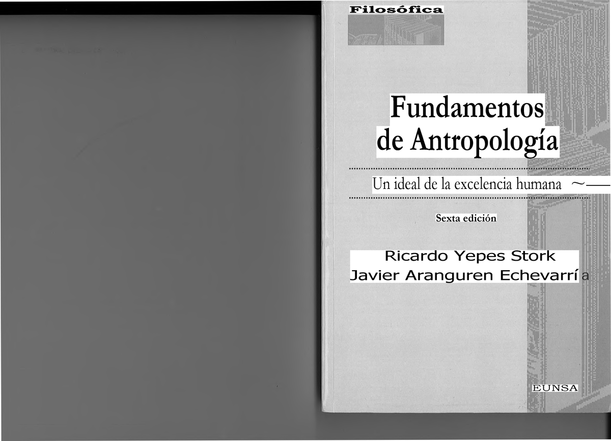 -Ricardo Yepes Stork Fundamentos de Antropología - Filosófica ...