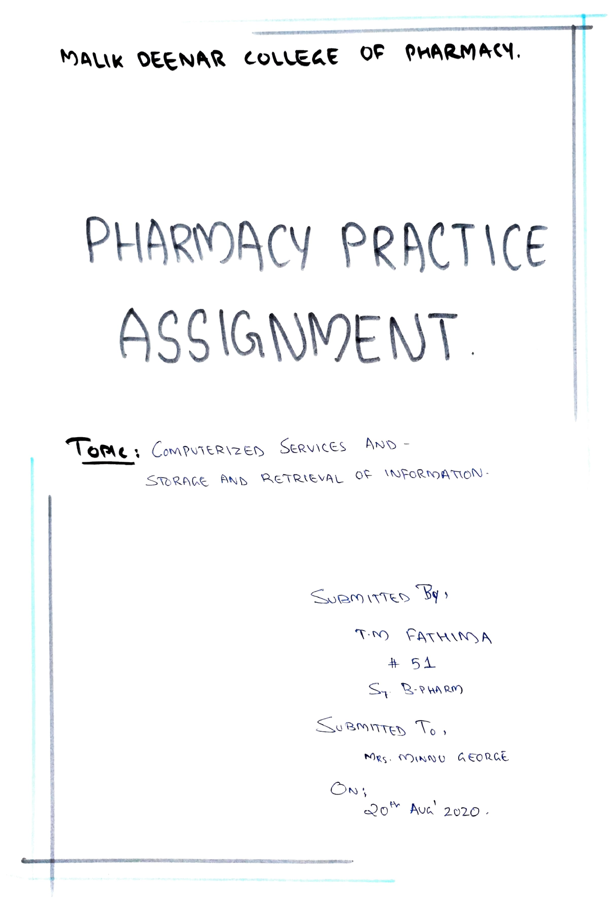 pharmacy practice dissertation topics