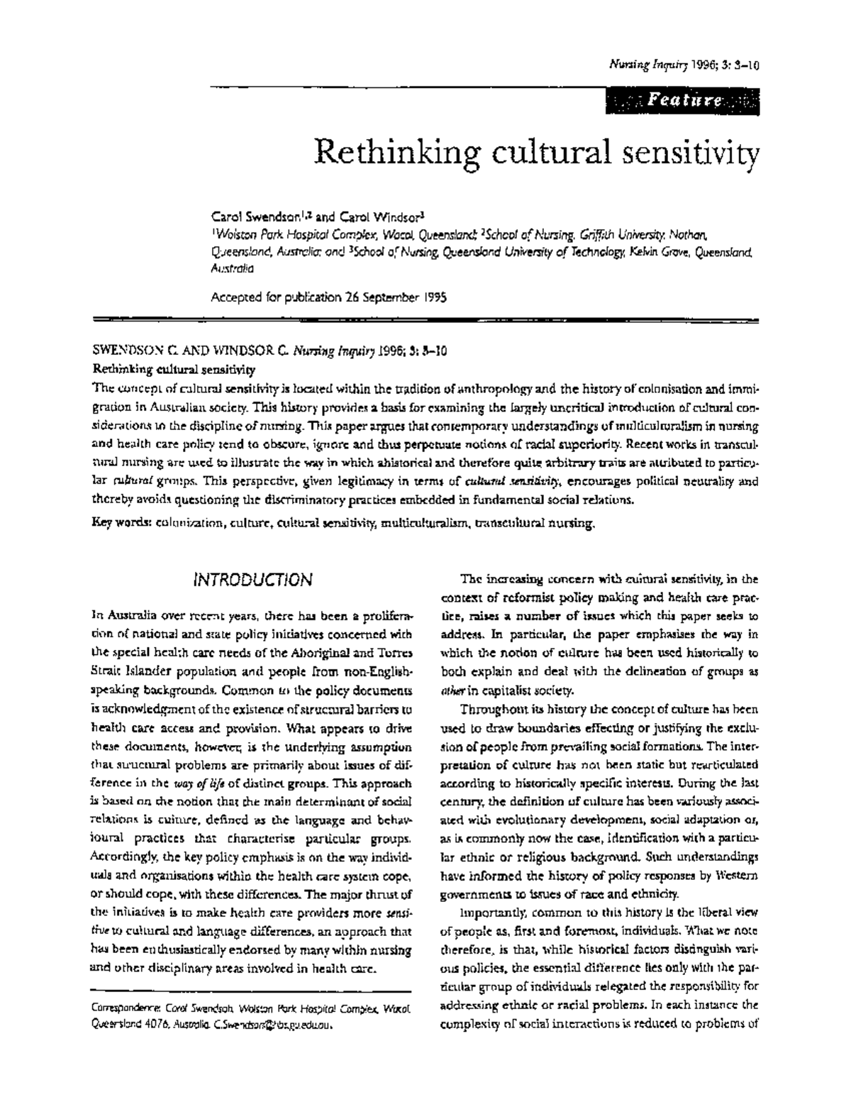 The Research Revolution: Rethinking Cultural Sensitivity - zh0cv56