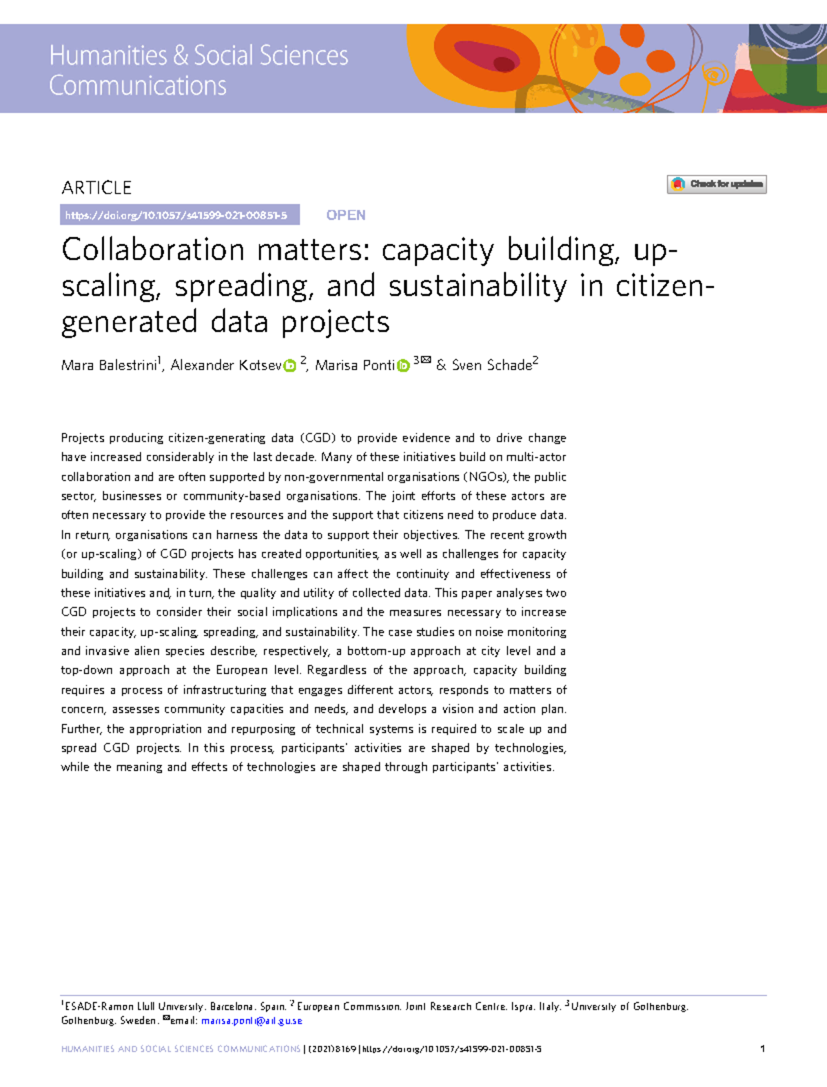 Collaboration matters capacity building upscaling spreading and ...