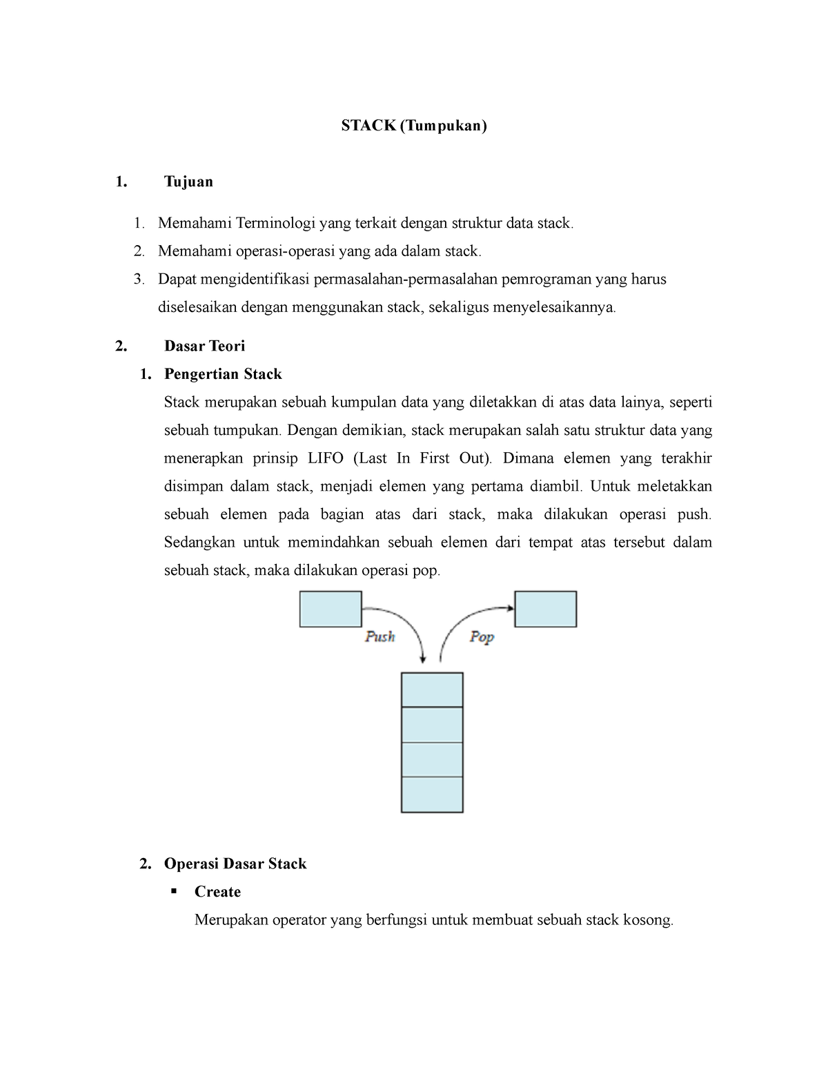 Laporan Modul 4 Algoritma Dan Struktur Data Stack (Tumpukan) - STACK ...