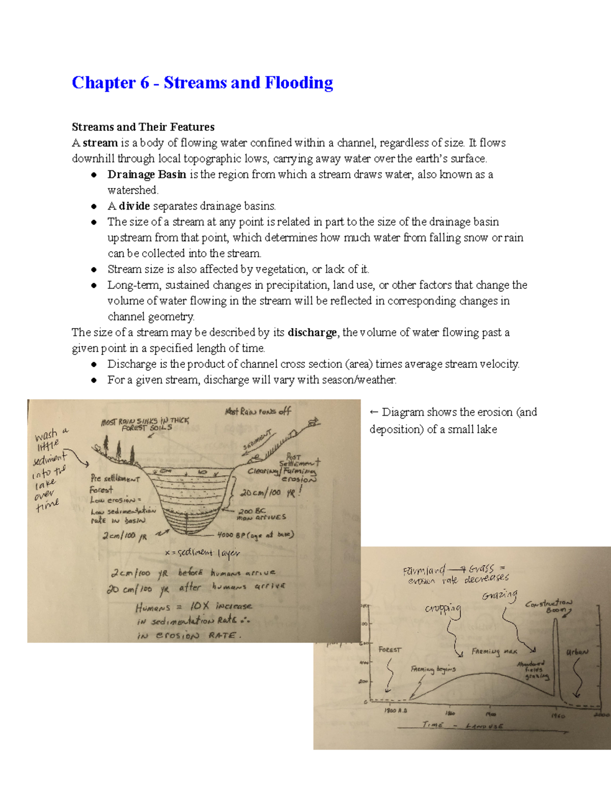 Chapter 6 - Streams and Flooding - Chapter 6 - Streams and Flooding Streams and Their Features A