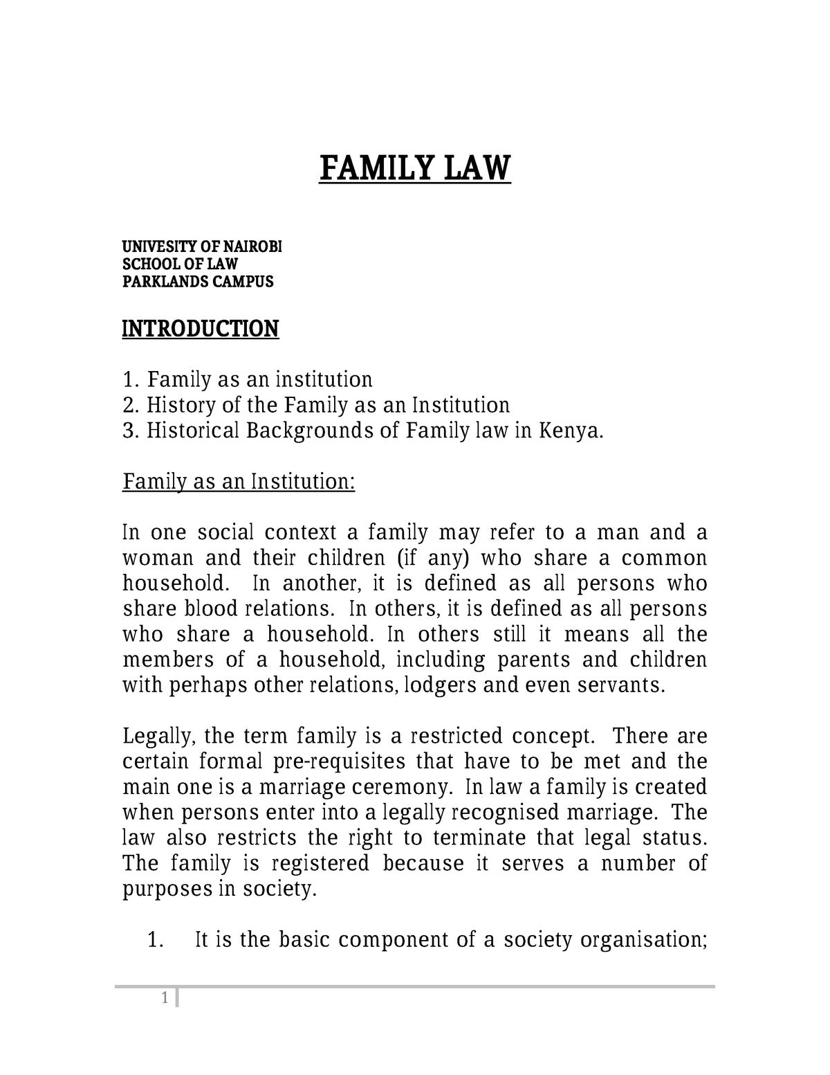 family law dissertation topics in kenya