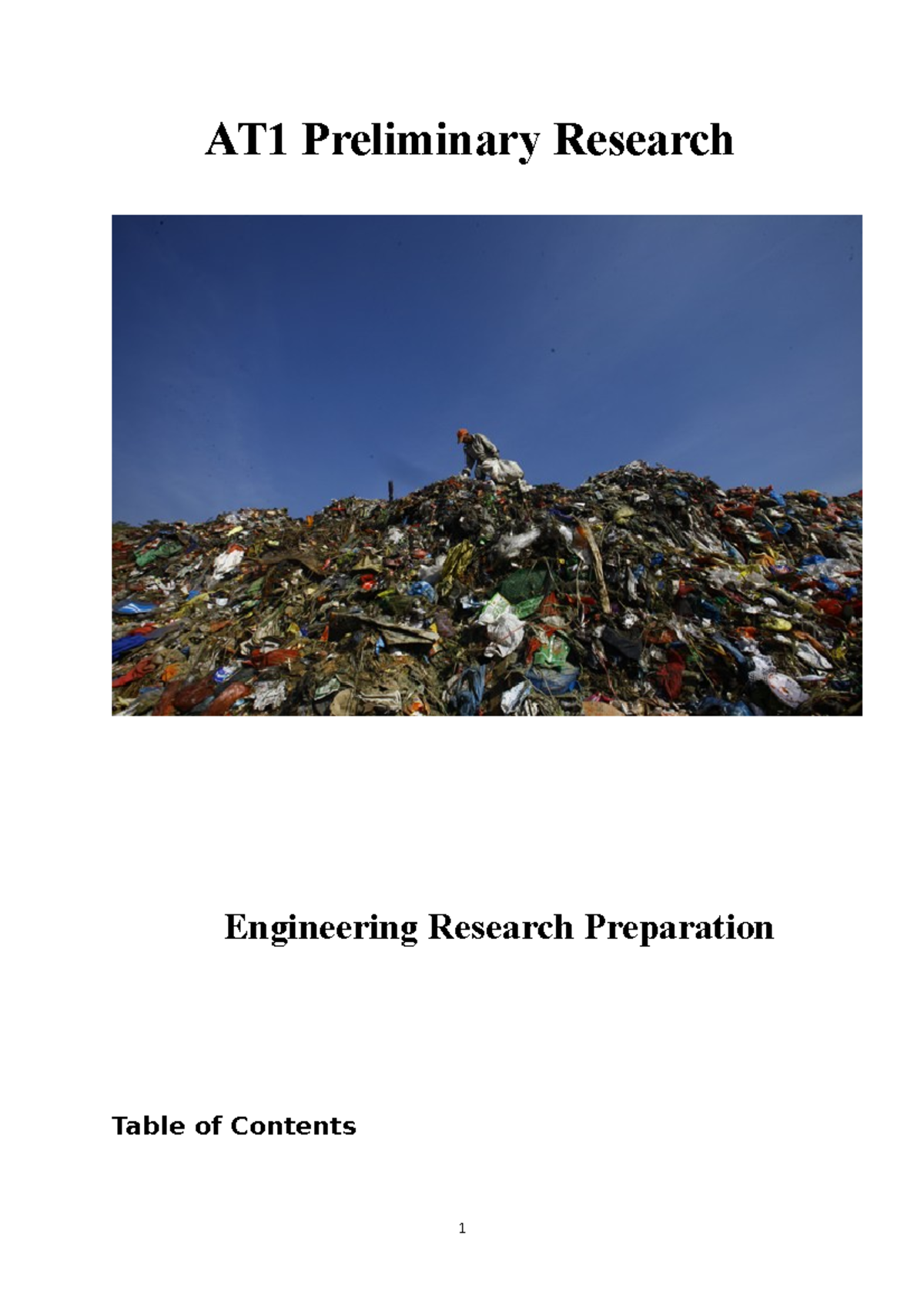 Prelimineray research AT1 1 - AT1 Preliminary Research Engineering ...