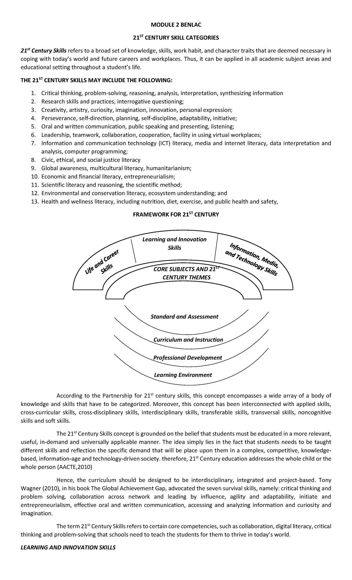 BUILDING AND ENHANCING NEW LITERACY - MODULE 2 BENLAC 21 ST CENTURY ...