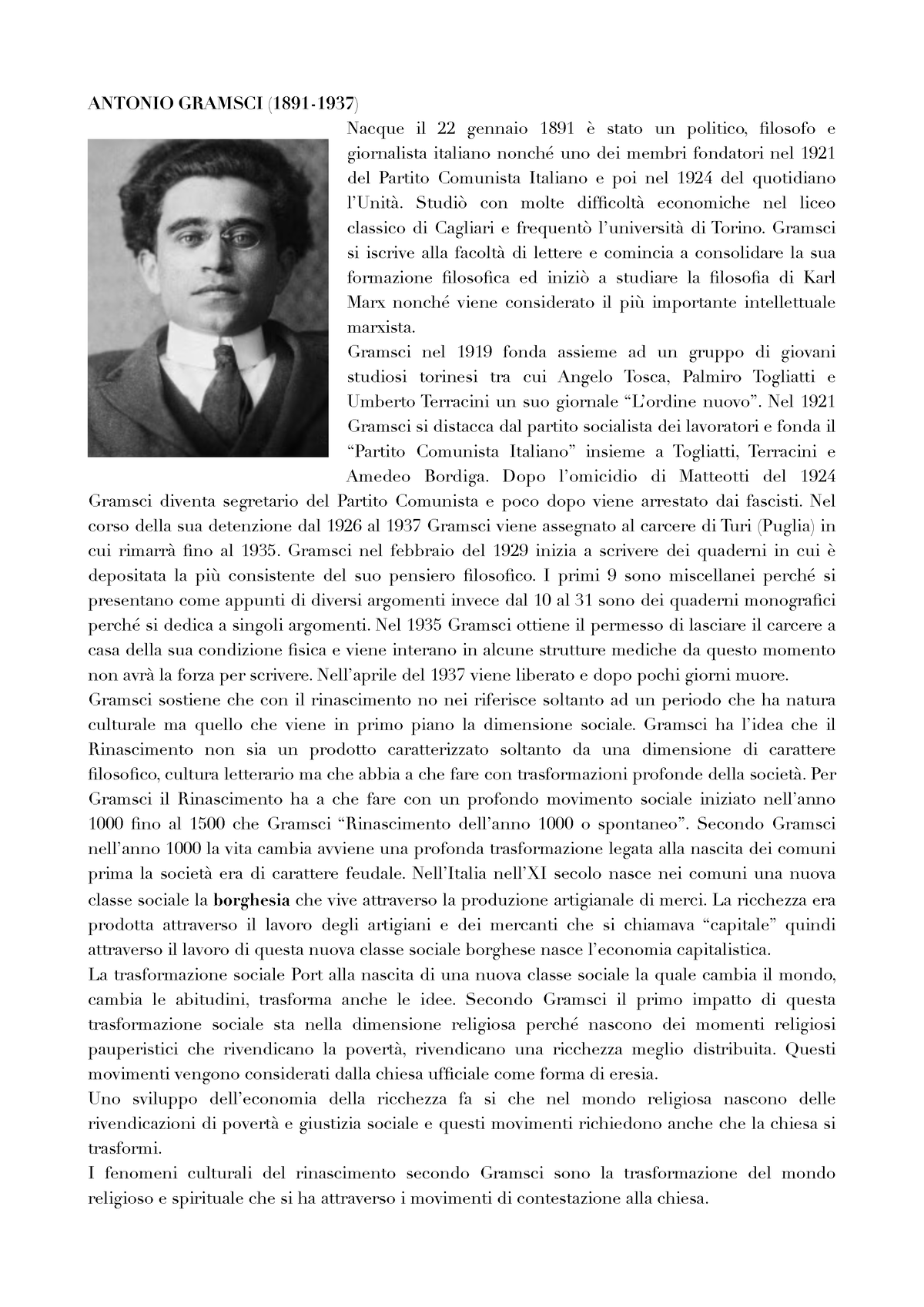 Antonio Gramsci - Problemi E Teorie Filosofiche - ANTONIO GRAMSCI (1891 ...