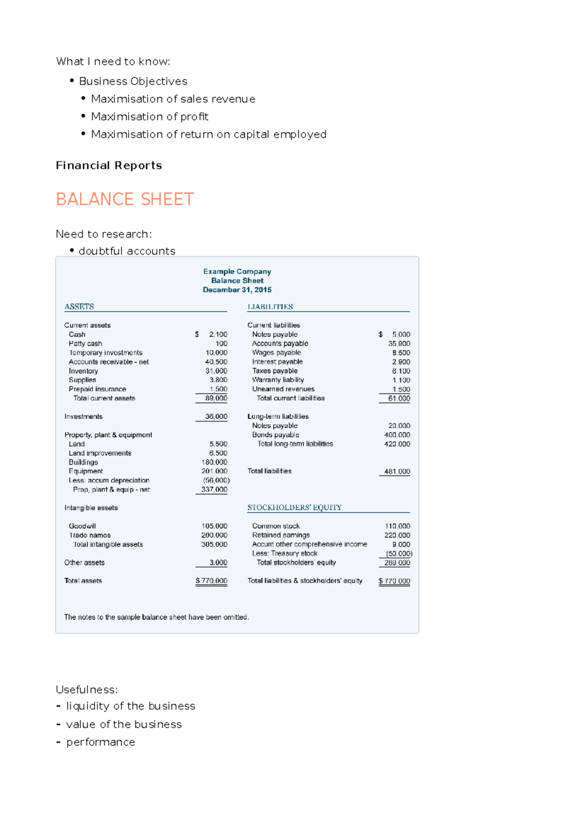 Accounting Exam Revision - Lecture notes, lectures 1 - 11 - What I need ...