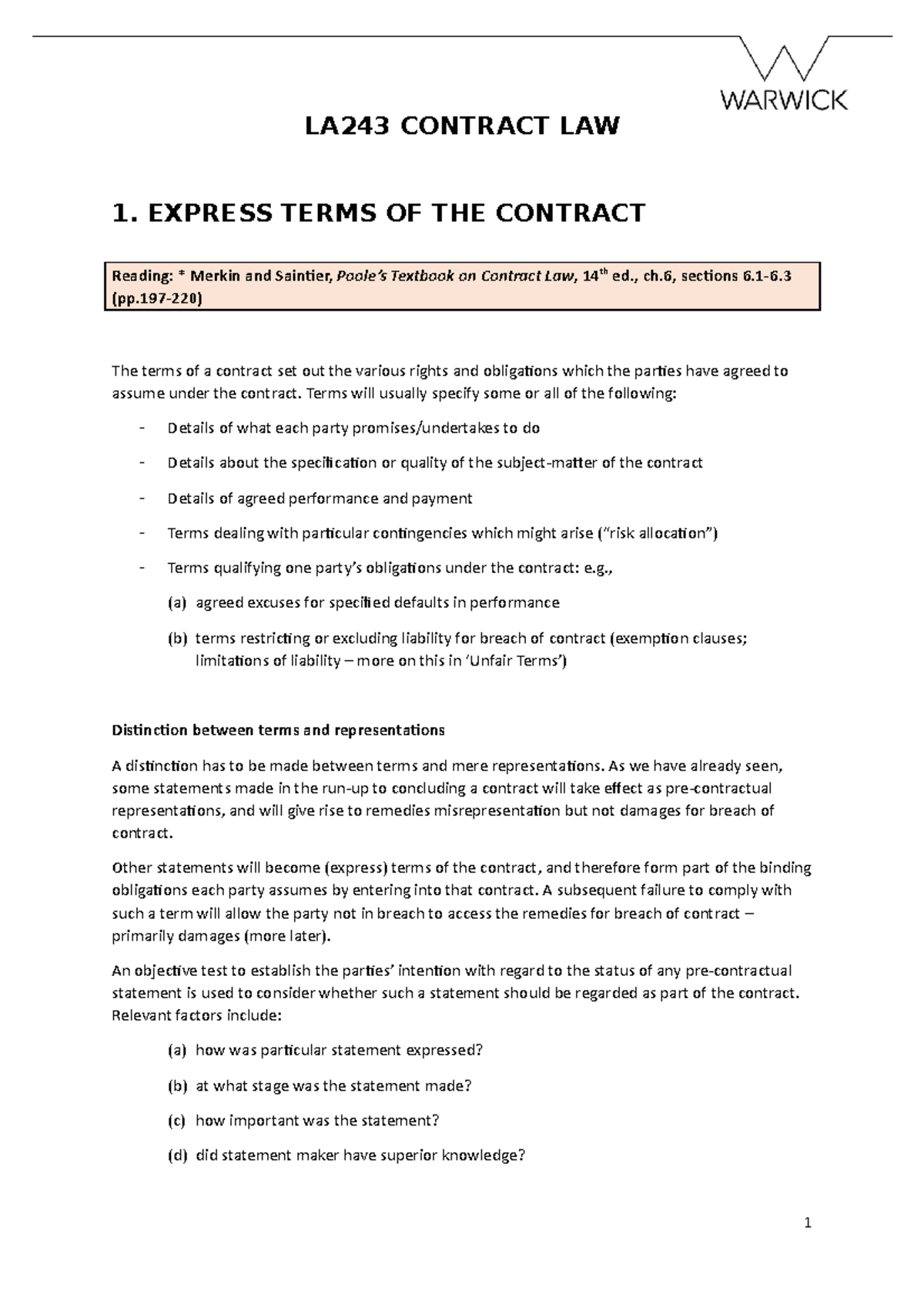 Content Interpretation Implied Terms Contract Law Lecture Handout   Thumb 1200 1698 