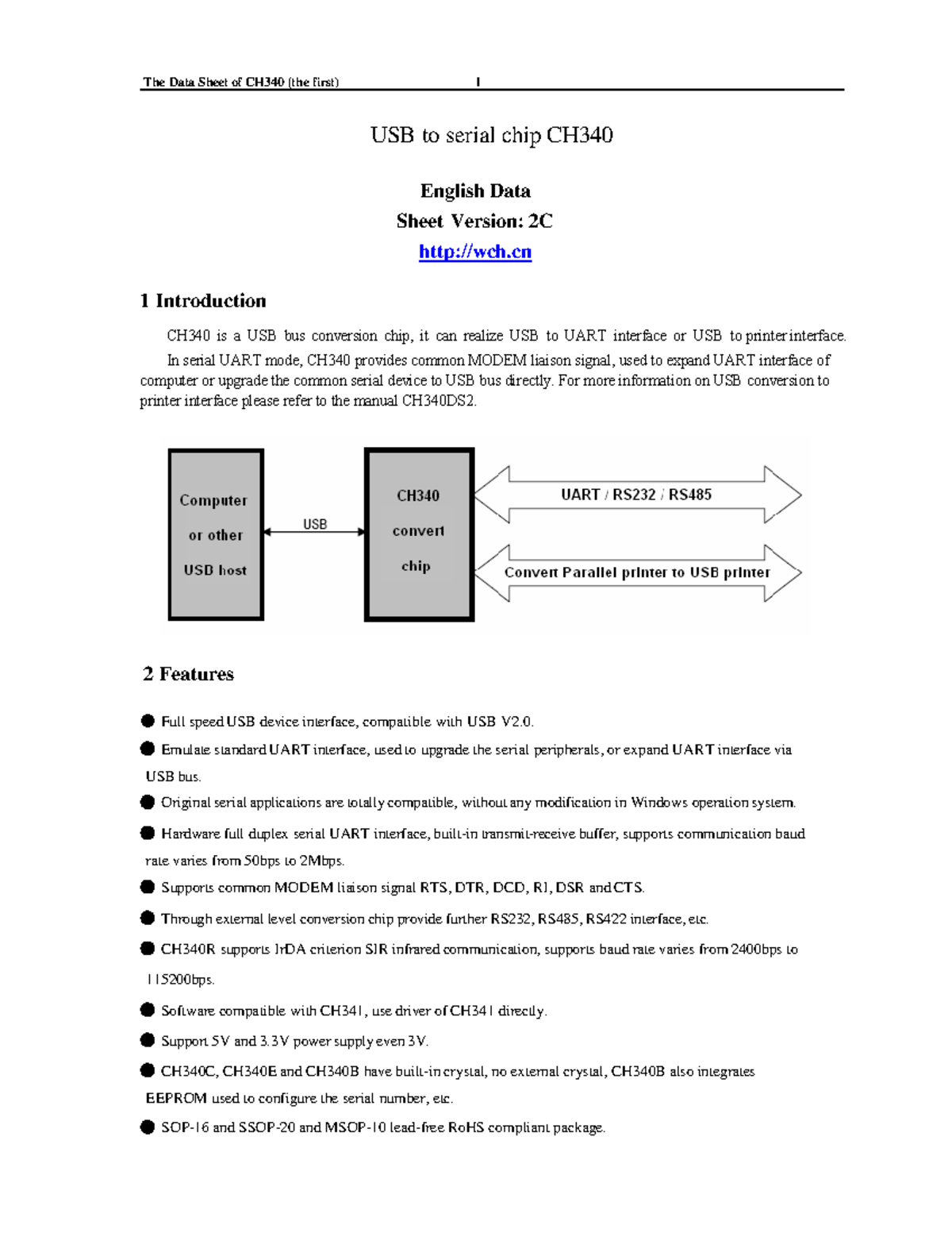 Exam 3 April, questions - USB to serial chip CH English Data Sheet ...