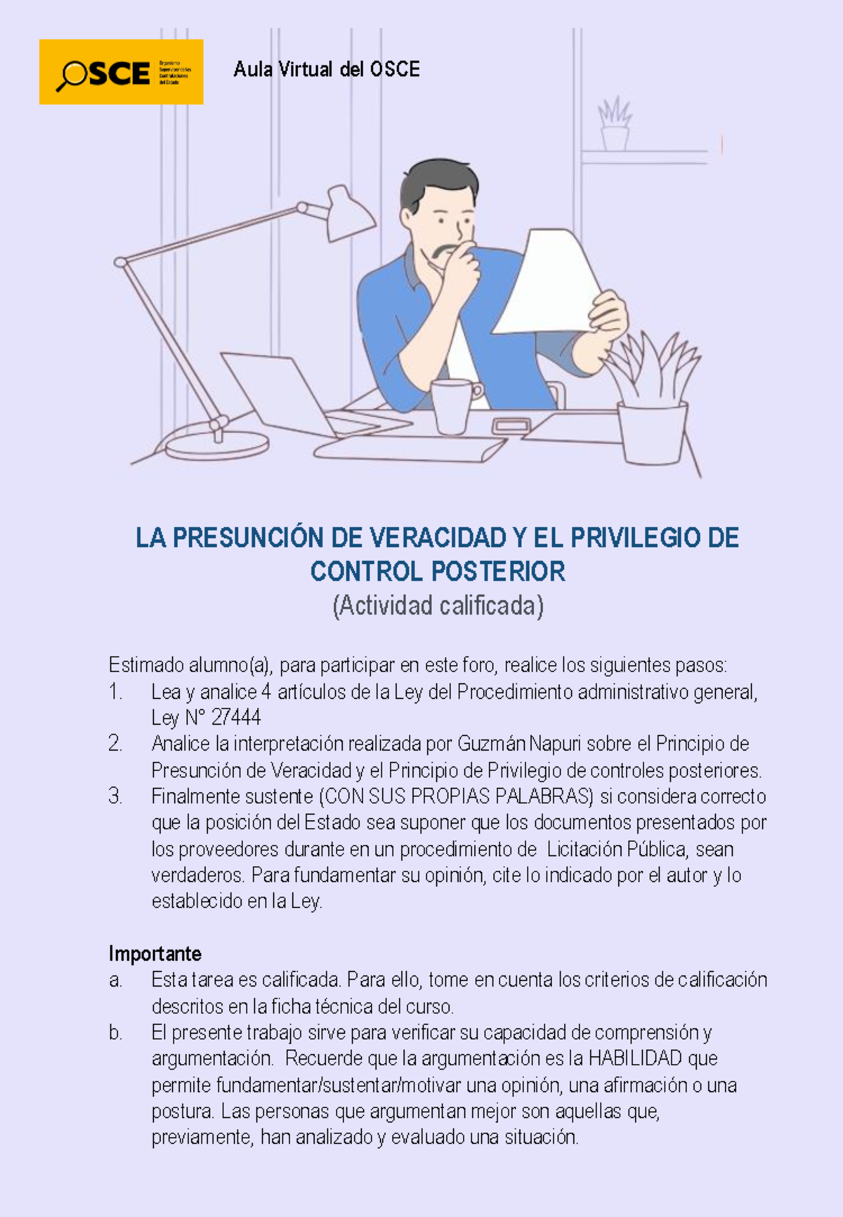 Act 4 foro de análisis - GRACIAS - LA PRESUNCIÓN DE VERACIDAD Y EL ...