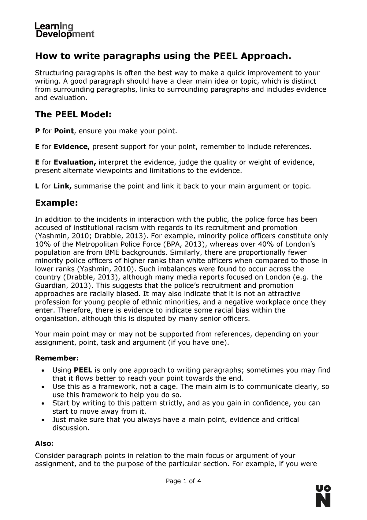 How To Write Paragraphs Using Peel Approach Jan2020 How To Write Paragraphs Using The Peel 9121