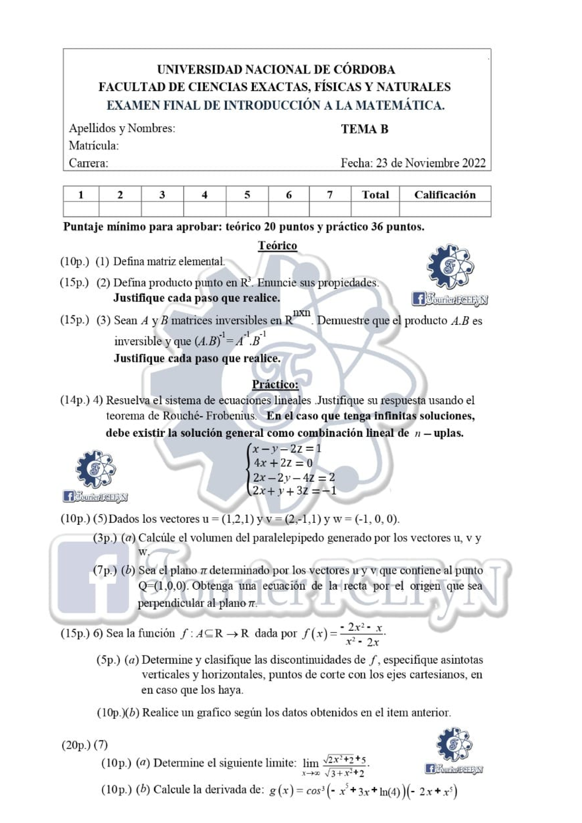 Ejercicios, Modelo De 1 Y 2 Parcial Y Finales - Introducción A La ...