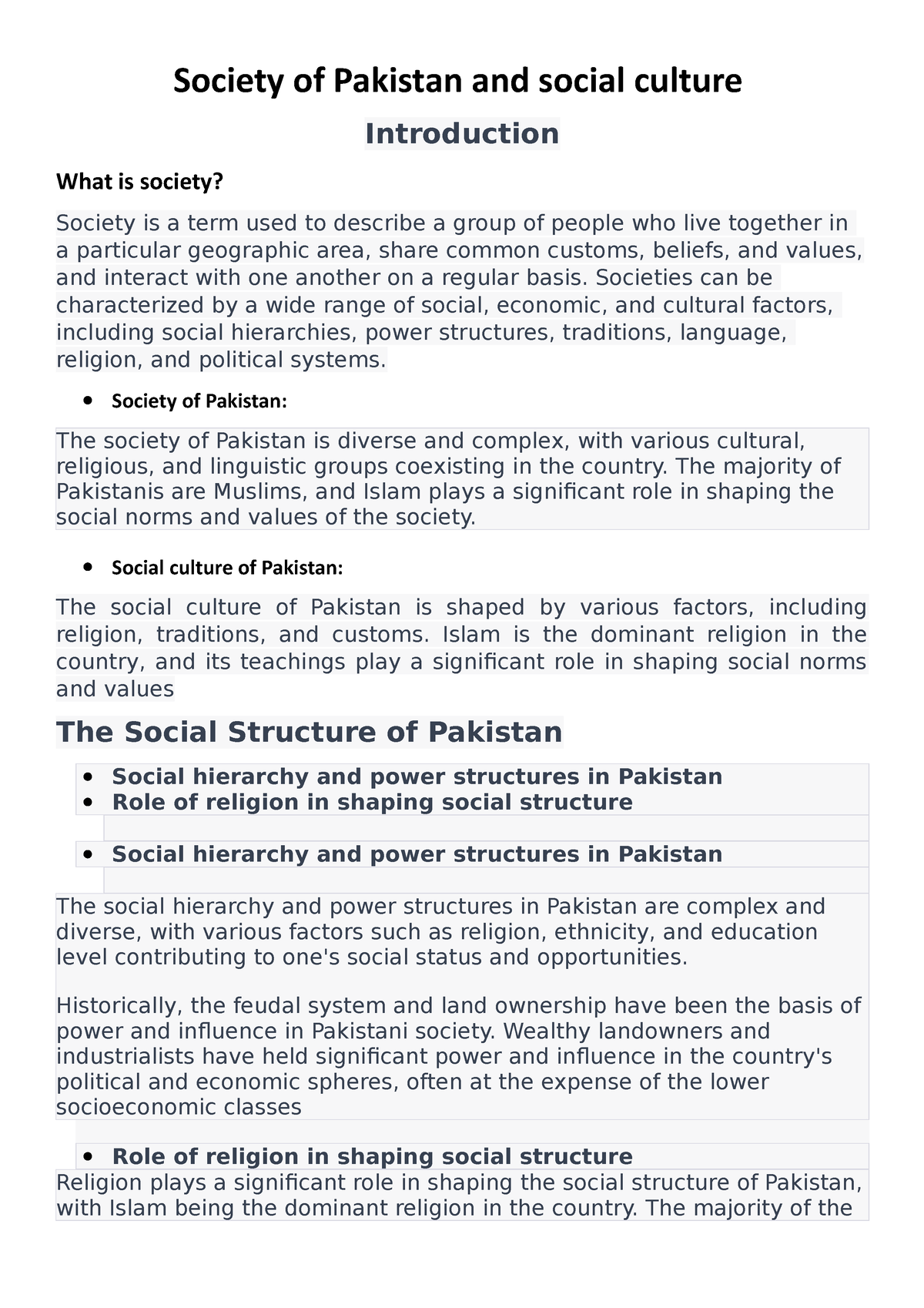 society-of-pakistan-and-social-culture-society-of-pakistan-and-social