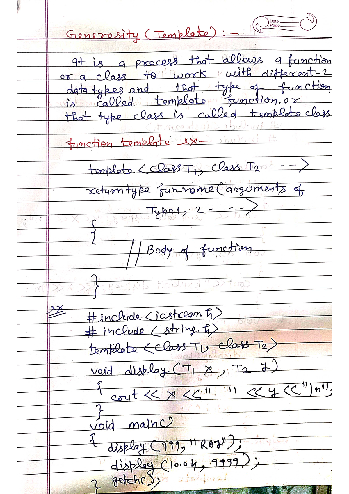 Generosity Unit 1 - Notes - B.tech - Studocu