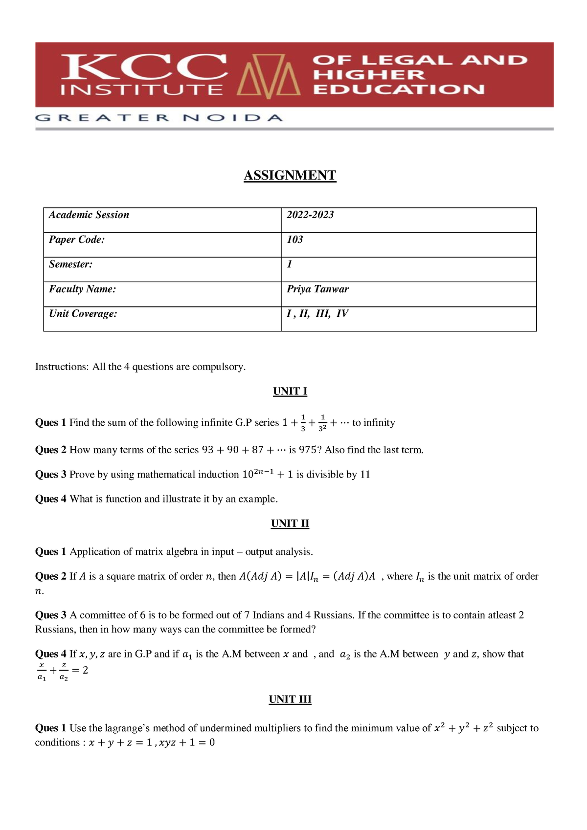 what does compulsory assignment mean