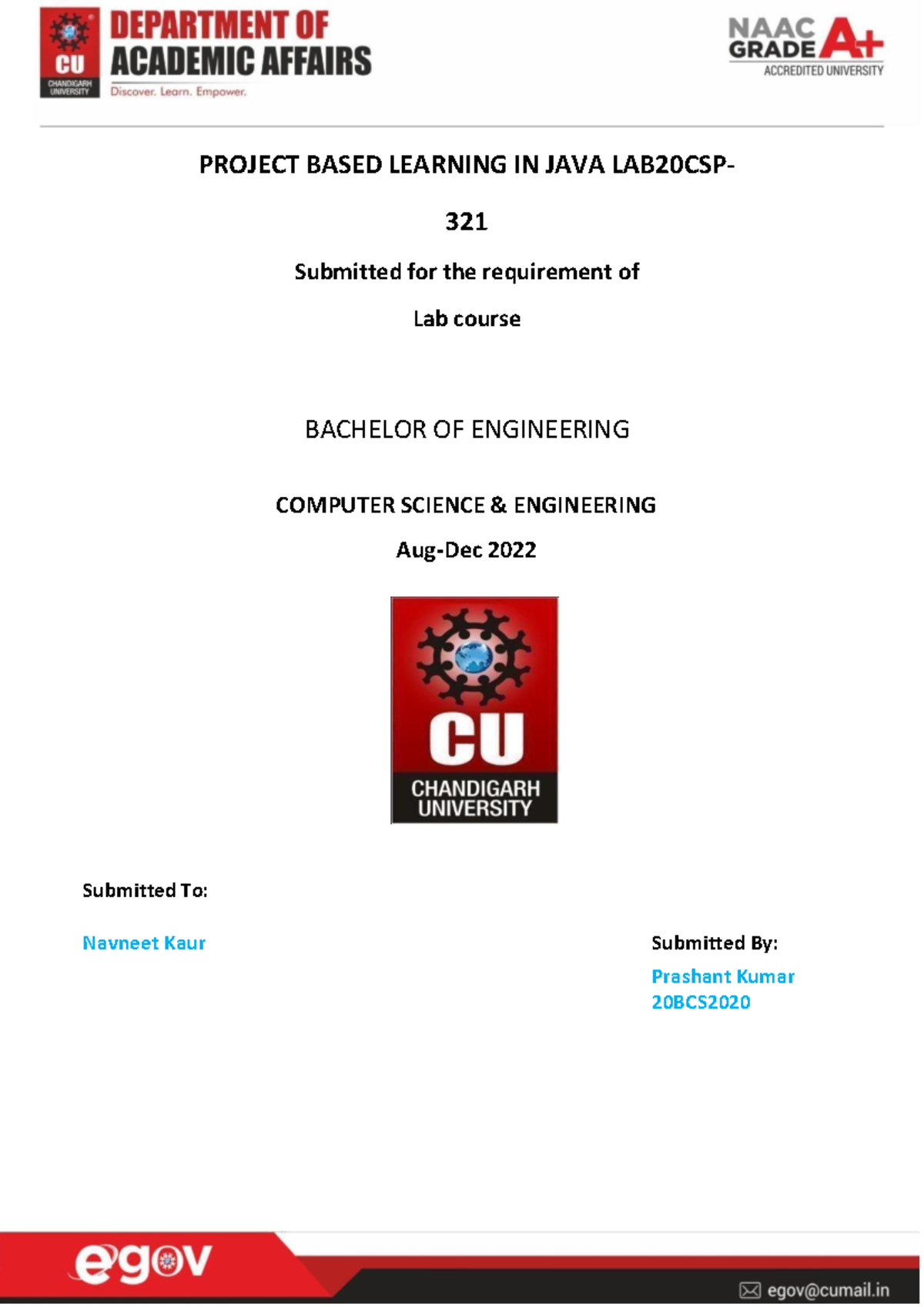 20BCS2020 PBLJ-1 - PBLJ WORKSHEET 1.3 - PROJECT BASED LEARNING IN JAVA ...