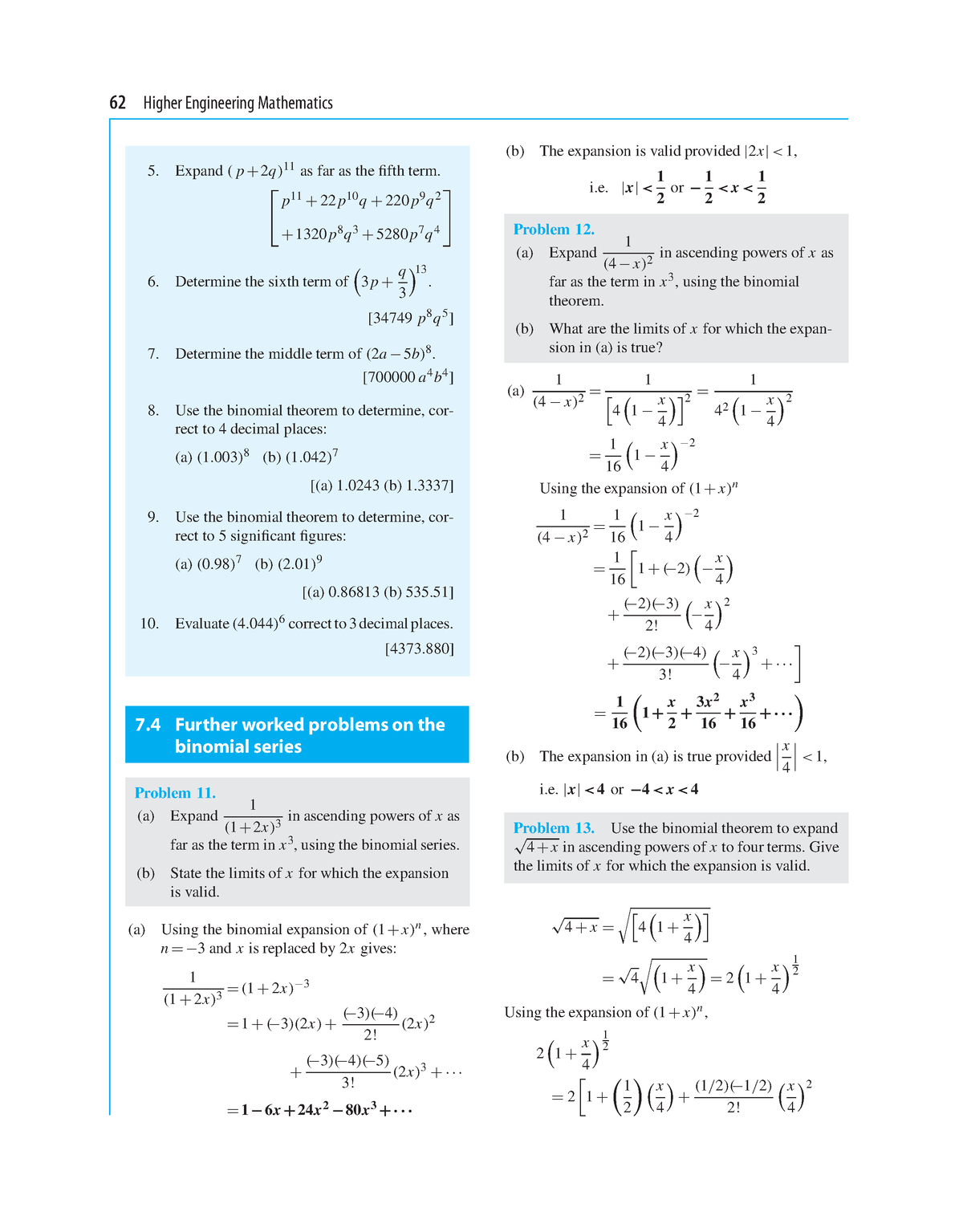 hnc engineering maths assignments