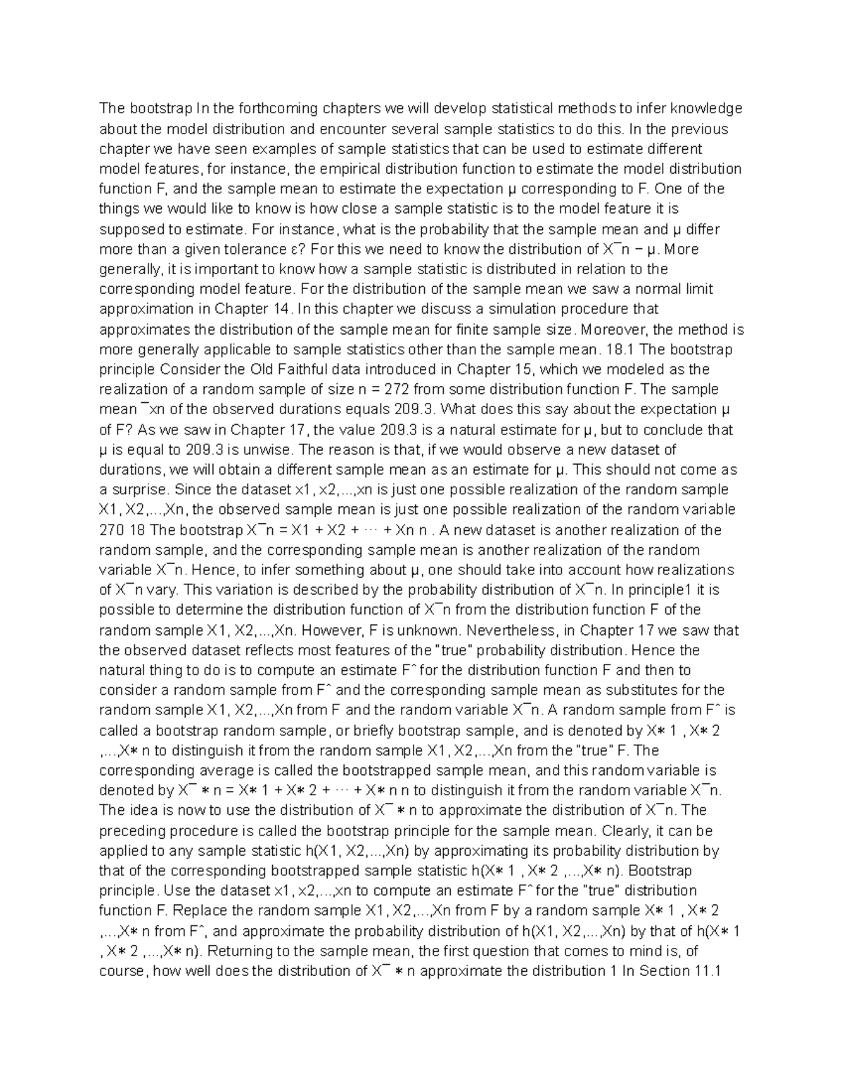 Sta16 - Prob and stats - The bootstrap In the forthcoming chapters we ...