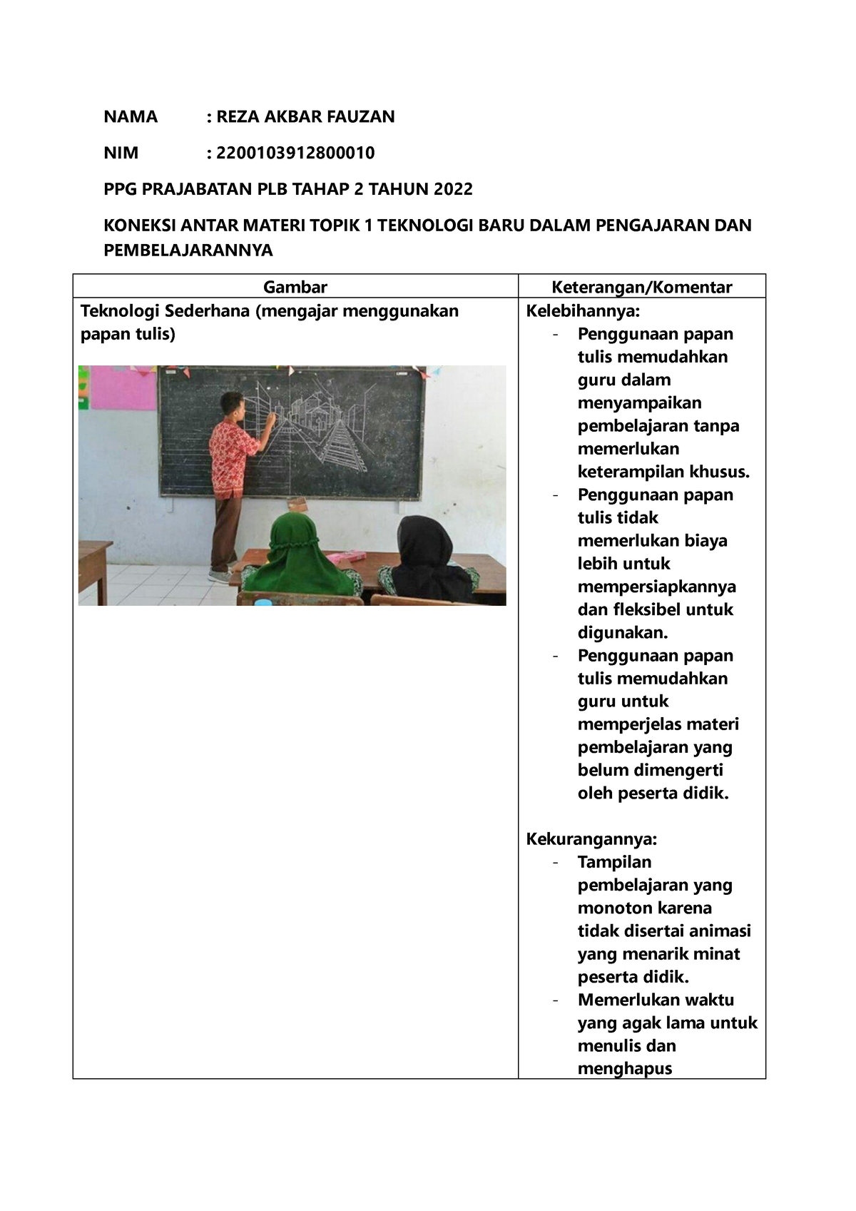 (koneksi Antar Materi) Topik 1 Teknologi Baru Dalam Pembelajaran Dan ...