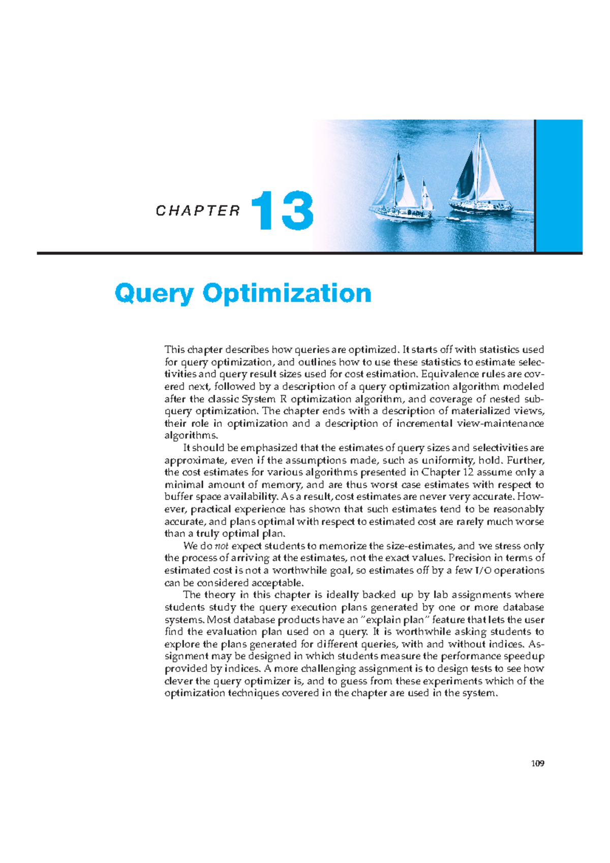 Answer to Database System Concepts - C H A P T E R 13 Query ...