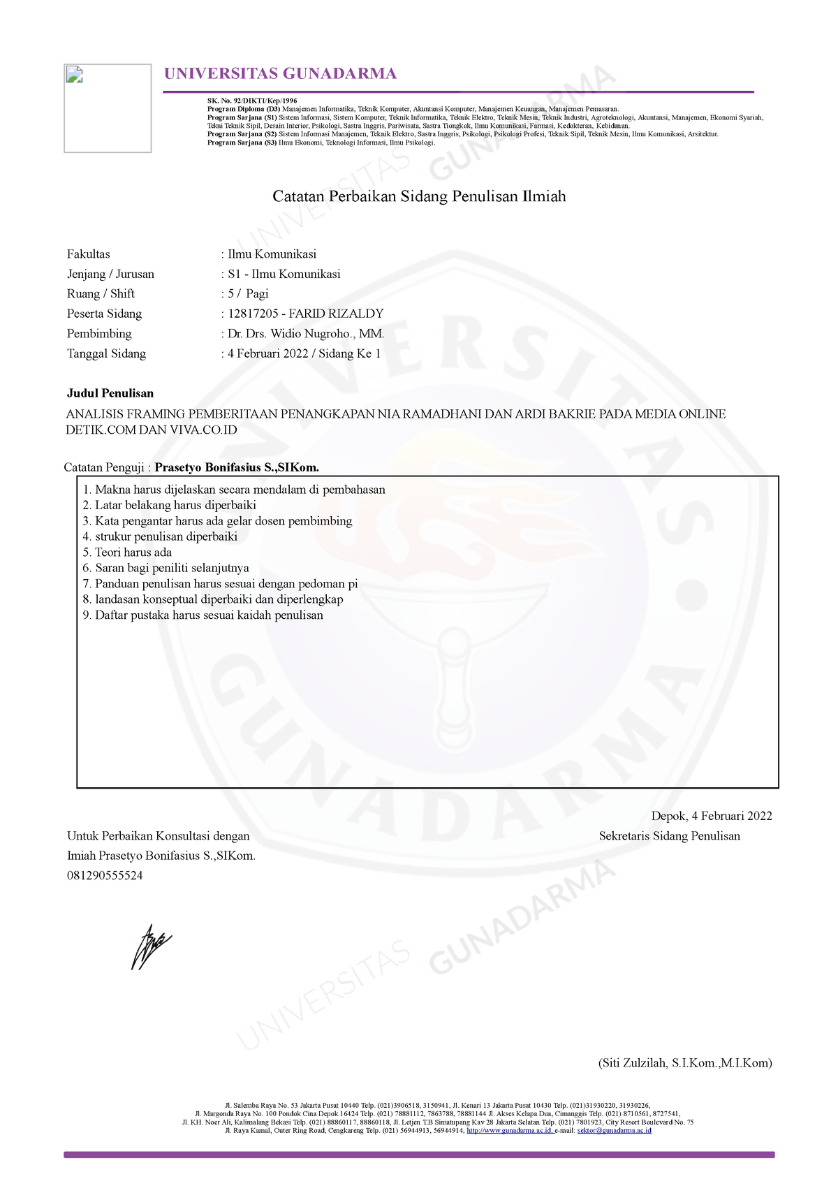 Revisi PI Penguji 3 converted - UNIVERSITAS GUNADARMA SK. No. 92/DIKTI