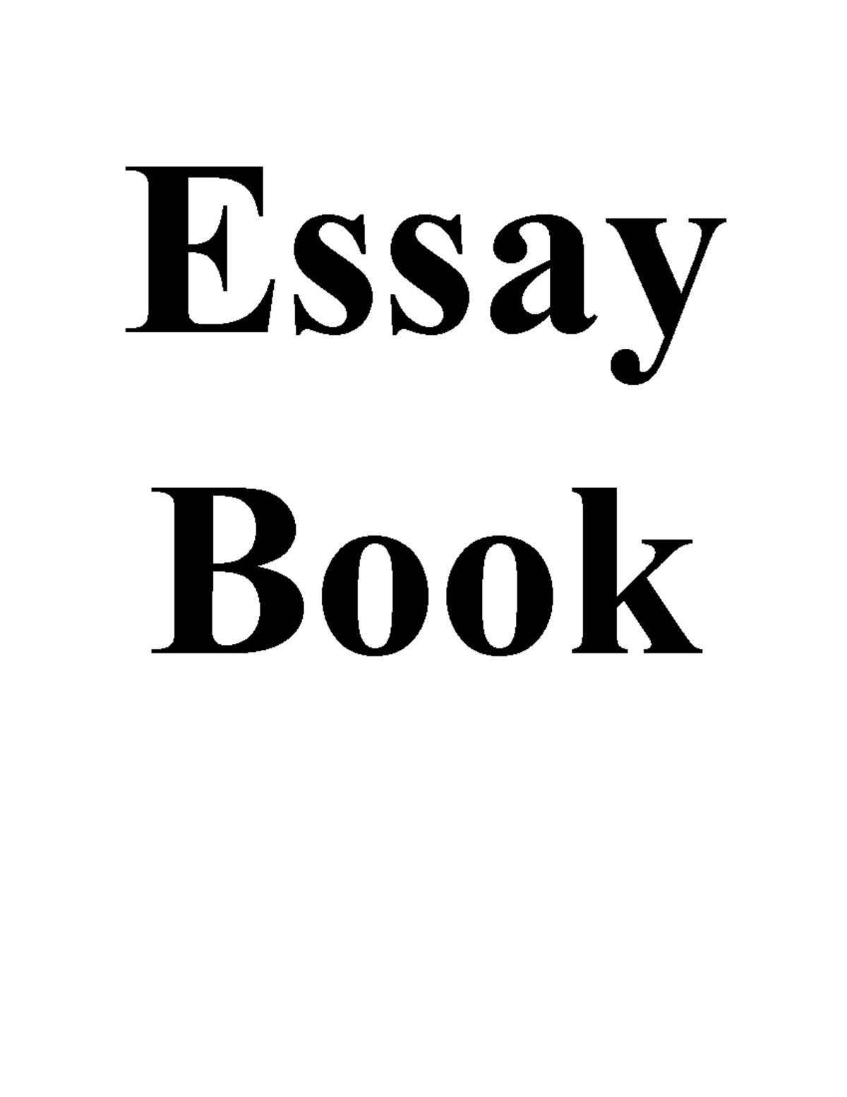 Essay-part 1 - Essay Book Table of Contents IV. Persuasive - Studocu