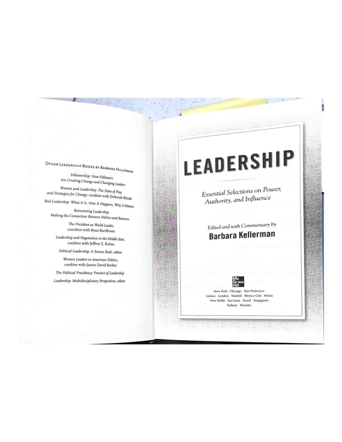 Leadership Kellerman LDSP240 Studocu