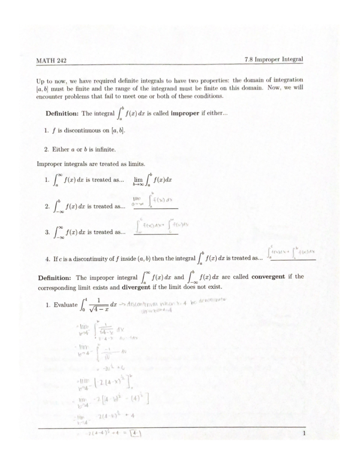 Math 242 7 Chapter 7 Lesson 8 Lecture Notes Dr Liu Math 242 Studocu Math 242 7 Chapter 7 Lesson 8 Lecture Notes Dr Liu Math 242 Studocu