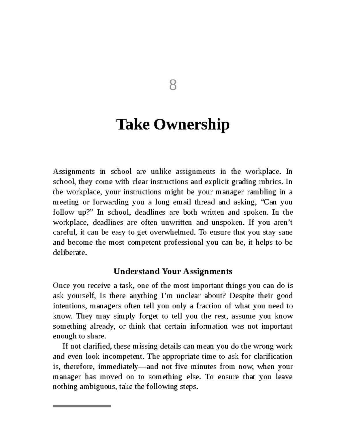 Take Ownership - 8 Take Ownership Assignments in school are unlike ...