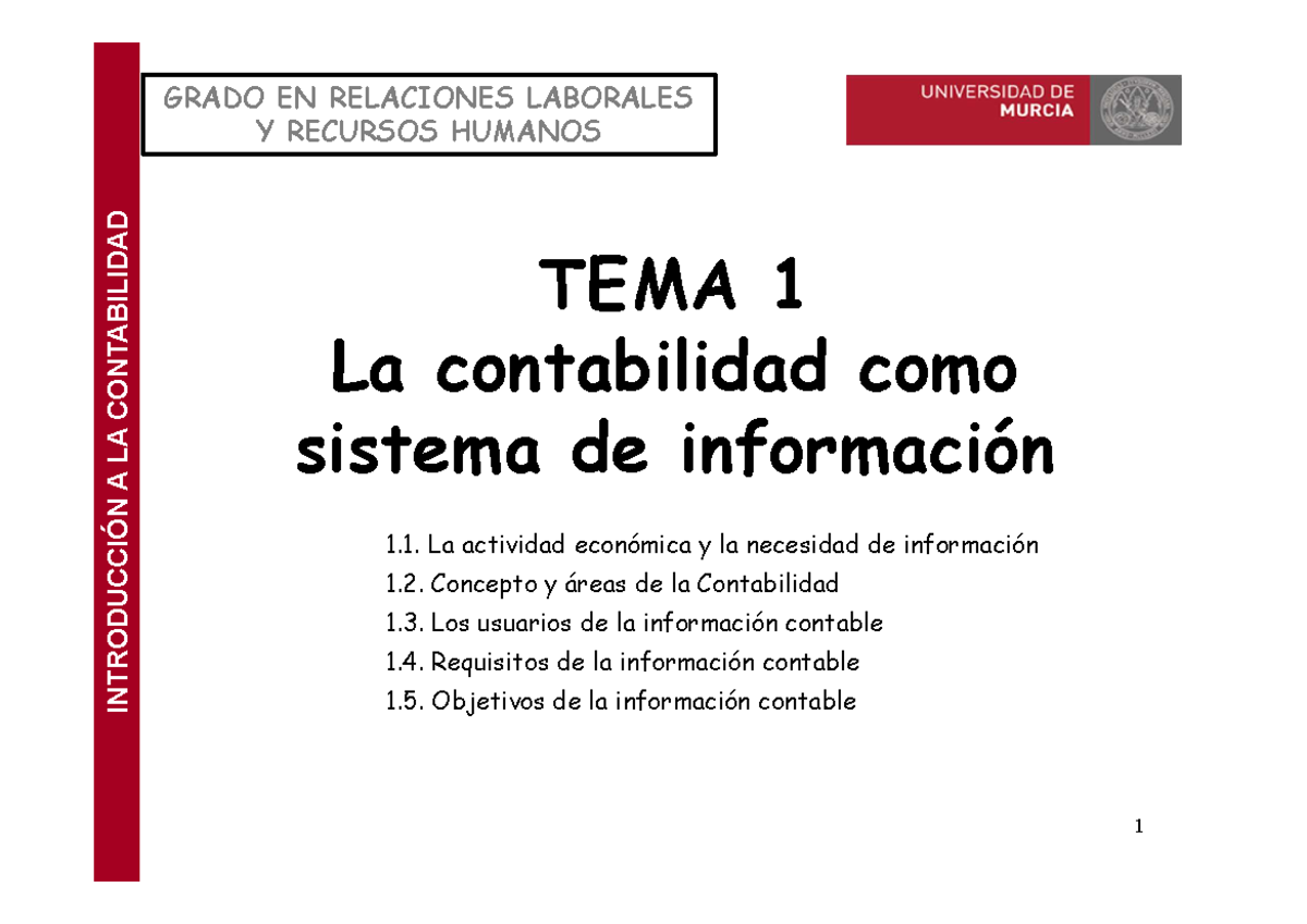 TEMA 1. La Contabilidad como sistema de información 20-21 - TEMA 1 La ...