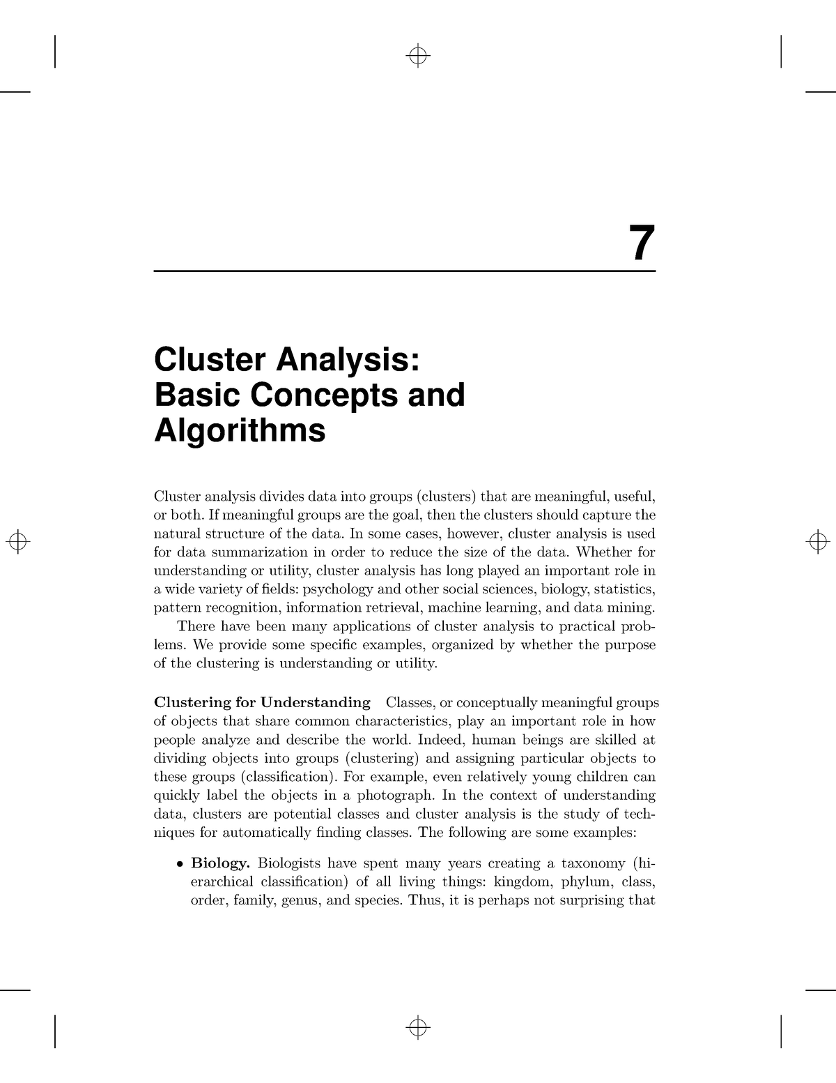 Clustering Chapter - Capítulos De - 7 Cluster Analysis: Basic Concepts ...